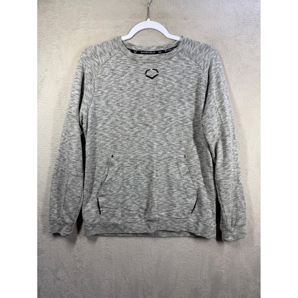 EvoShield Kickback Fleece Sweatshirt Women Medium Grey Heather Pullover Active